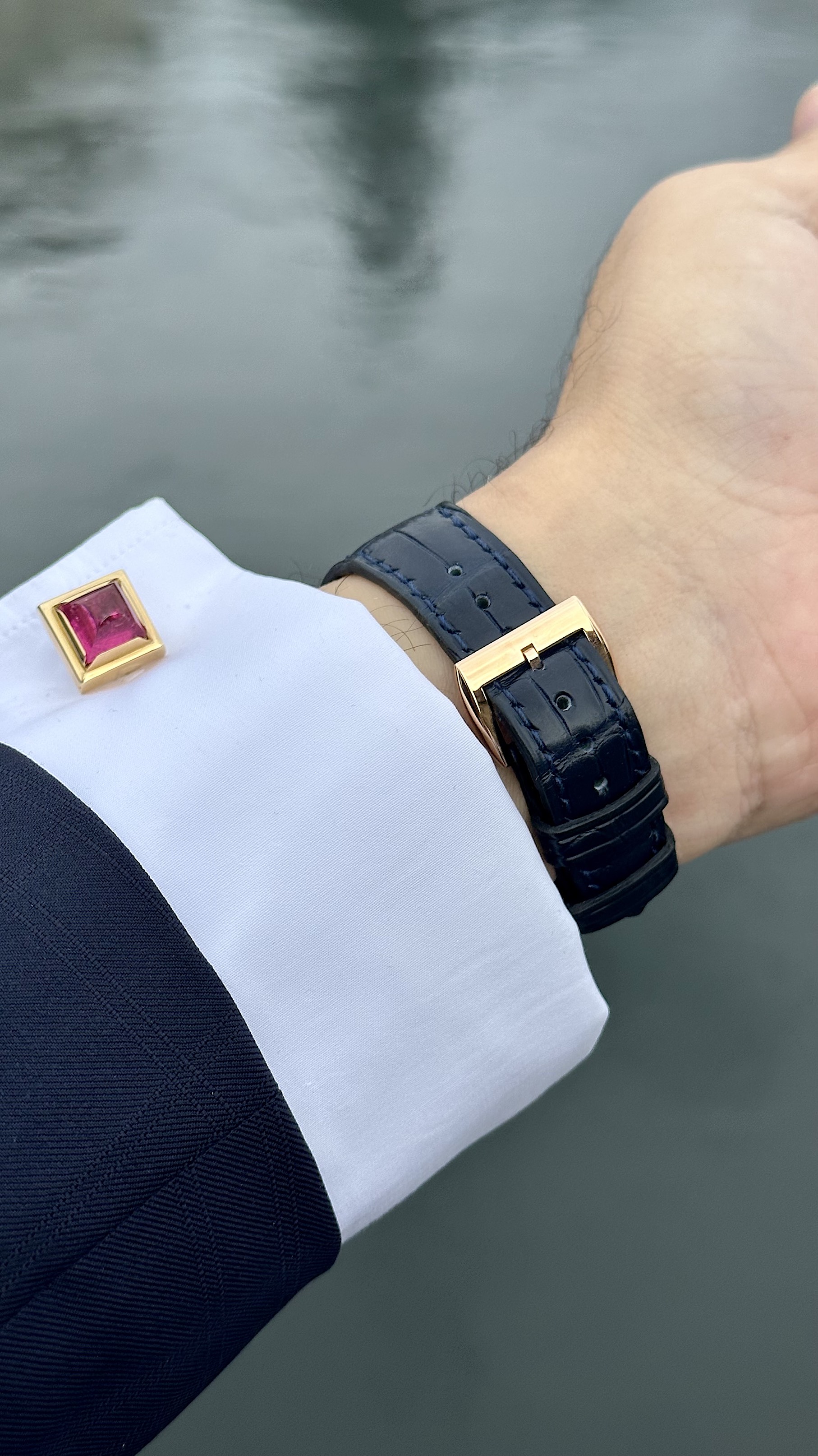 De Bethune DB25 Starry Varius Alligator Leather Strap